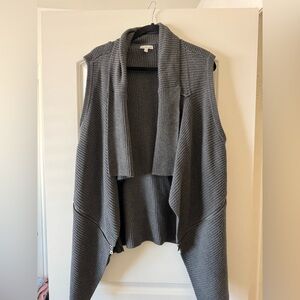 Calvin Klein Jeans Charcoal Gray Women's Cardigan Vest